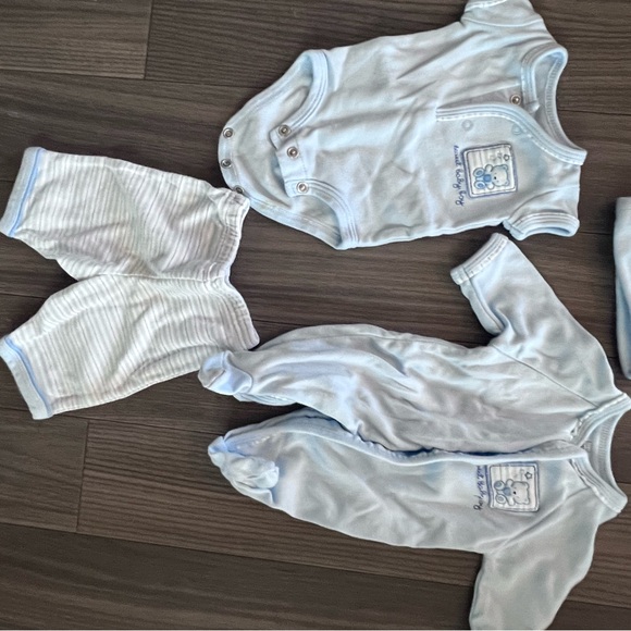 Blue Baby Matching Set with Embroidery Details - Picture 3 of 7